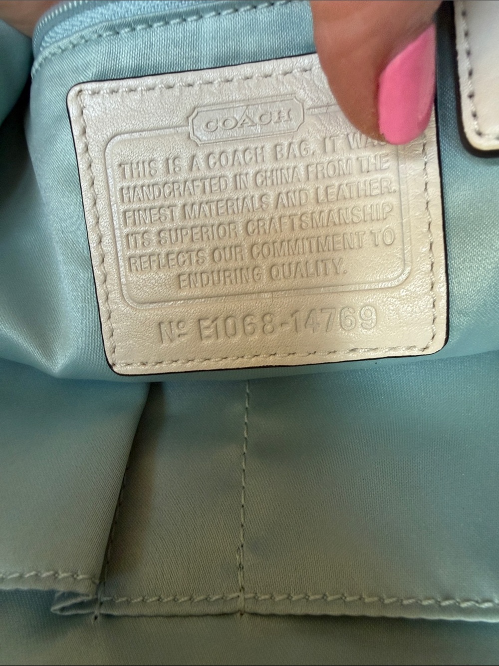 Coach Old Money Y2K 2010 Kristin Slouchy Off White Leather Hobo Bag VGUC - Picture 11 of 16